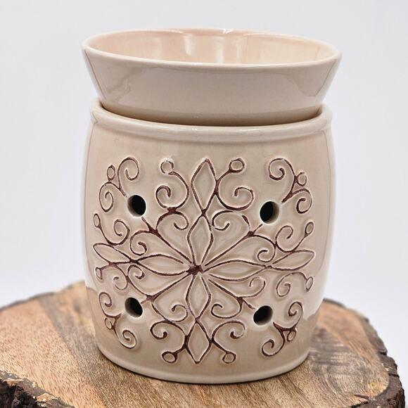 Scentsy Full Size Embellish Wax Warmer Boho or Farmhouse Vibes - Picture 1 of 6
